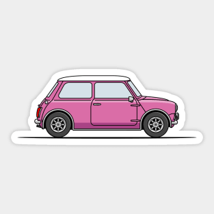 Classic Mini Cooper - Pink Sticker